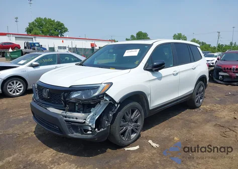 2021 Honda Passport Awd Ex-L из США, поврежденный, VIN 5FNYF8H59MB007097